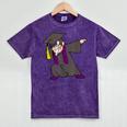 Dabbing Graduate For Graduation Men Dab Cute T Shirt Mineral Wash Tshirts Mineral Purple