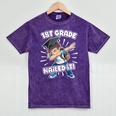 Dabbing Graduation Boy 1st Grade Class Of 2021 Nailed It Mineral Wash Tshirts Mineral Purple