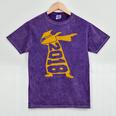Dabbing Graduation Class Of 2018 T-Shirt School Colors Mineral Wash Tshirts Mineral Purple