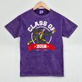 Dabbing Graduation Class Of 2018 TShirt History Month Mineral Wash Tshirts Mineral Purple