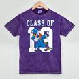 Dabbing Graduation Class Of 2019 Unicorn Shirt Mineral Wash Tshirts Mineral Purple