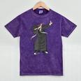 Dabbing Graduation Class Of 2024 Men Graduation Mineral Wash Tshirts Mineral Purple