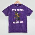 Dabbing Graduation Class Of 2025 Girls 5th Grade Nailed It Mineral Wash Tshirts Mineral Purple