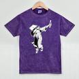 Dabbing Graduation Class Of 2025 Men Graduation Mineral Wash Tshirts Mineral Purple