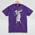 Dabbing Graduation Class Of 2025 Woman Graduation Mineral Wash Tshirts Mineral Purple