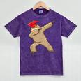 Dabbing Sloth School Graduation T Shirt For Kids Mineral Wash Tshirts Mineral Purple