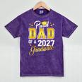 Dad Graduation Senior 2027 Proud Dad Of a 2027 Graduate Mineral Wash Tshirts Mineral Purple