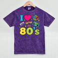 Dad I Love The 80's Retro 80s Nostalgia For Dad Mineral Wash Tshirts Mineral Purple