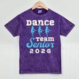 Dance Team Senior 2026 Senior Night Graduation Grad Mineral Wash Tshirts Mineral Purple