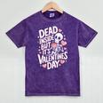 Dead Inside But Its Valentines Day T Shirt For Introverts Mineral Wash Tshirts Mineral Purple