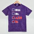 Delta Sigma Theta Sorority Delta Doctor Graduation Mineral Wash Tshirts Mineral Purple