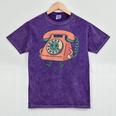 Dial It Back Retro Tech Nostalgia Vintage Premium Tri-Blend Mineral Wash Tshirts Mineral Purple