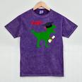 Dinosaur Rawr Diploma Graduate Graduation Mineral Wash Tshirts Mineral Purple