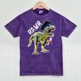 Dinosaur T Rex Rawr Last Day Of School Graduation Shirt Mineral Wash Tshirts Mineral Purple