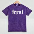 Distressed Sarcastic Wild Women Introvert People Men Feral Mineral Wash Tshirts Mineral Purple