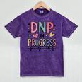 DNP In Progress Director Of Nursing Student Graduation Mineral Wash Tshirts Mineral Purple