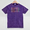 Doctor Of Physical Therapy DPT Student Graduation Mineral Wash Tshirts Mineral Purple