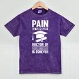 Doctorate Is Forever- Graduation Achievement DBA Doctorate Mineral Wash Tshirts Mineral Purple