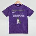 Dog-Trovert Boston Terrier Humor Definition Introvert Mineral Wash Tshirts Mineral Purple