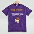 Dog-Trovert Shih Tzu Humor Definition Introvert Mineral Wash Tshirts Mineral Purple