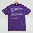 Dogtrovert Definition For Introverts Dog Parents For Men Women Mineral Wash Tshirts Mineral Purple