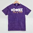 DONE Class Of 2024 Graduation For Her Him Grad Senior 2024 Mineral Wash Tshirts Mineral Purple