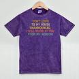 Don't Come To My House Unannounced Introvert Introverted Mineral Wash Tshirts Mineral Purple