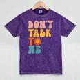 Don't Talk To Me Sarcastic Introvert Antisocial Mineral Wash Tshirts Mineral Purple
