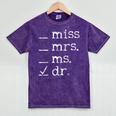 Dr Doctor Doctorate PhD Graduation Mineral Wash Tshirts Mineral Purple