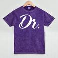 Dr Doctor Medical School Graduation Men & Women New Doctor Mineral Wash Tshirts Mineral Purple