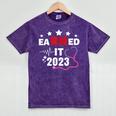 Earned It 2023 For Nurse Graduation Or RN LPN Class Of 2023 Mineral Wash Tshirts Mineral Purple