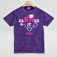 Earned It RN 2025 Nurse Graduation Nursing School Graduate Premium Tri-Blend Mineral Wash Tshirts Mineral Purple
