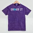 EaRNed It Shirt Nurse Nursing School Graduation RN Mineral Wash Tshirts Mineral Purple