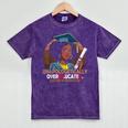 EdD Black Girls Doctor Of Education Graduation Black Women Mineral Wash Tshirts Mineral Purple
