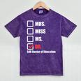 EdD Doctor Of Education Dr Doctorate Graduation Mineral Wash Tshirts Mineral Purple