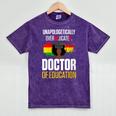 EdD Doctor Of Education Educated Doctorate Graduation Mineral Wash Tshirts Mineral Purple