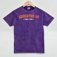 Educated AF 2018 Graduation Mineral Wash Tshirts Mineral Purple