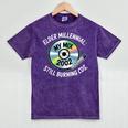 Elder Millennials Embracing 90s CDs Nostalgia Vibes Mineral Wash Tshirts Mineral Purple