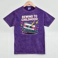 Elder Millennials Embracing 90s Rewind Nostalgia Vibes Premium Mineral Wash Tshirts Mineral Purple
