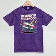 Elder Millennials Embracing 90s Rewind Nostalgia Vibes Mineral Wash Tshirts Mineral Purple