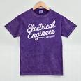 Electrical Engineer Graduation 2025 Engineering Graduate Mineral Wash Tshirts Mineral Purple
