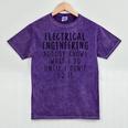 Electrical Engineering Tees Women's Electrical Engineer Modern Classic Casual Small Graduation T-Shirt Mineral Wash Tshirts Mineral Purple