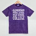 Elementary Graduation Elementary Middle School Graduation Mineral Wash Tshirts Mineral Purple