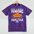 Elementary School 2021 Degree Graduation Graduate Mineral Wash Tshirts Mineral Purple
