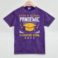 Elementary School 2023 Degree Graduation Graduate Mineral Wash Tshirts Mineral Purple