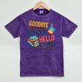 Elementary School End Of Year Graduation Middle Mineral Wash Tshirts Mineral Purple