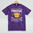 Elementary School Graduation 2021 Degree Graduate Mineral Wash Tshirts Mineral Purple