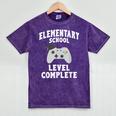 Elementary School Graduation Gamer Graduate Mineral Wash Tshirts Mineral Purple
