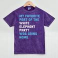 Elephant Party For Introvert Going Mineral Wash Tshirts Mineral Purple