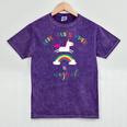 End Of Year Teacher Last Day Of School Graduation Mineral Wash Tshirts Mineral Purple